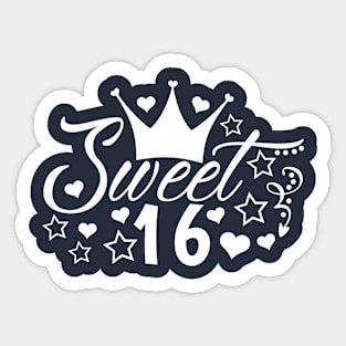 Sweet Sixteen Sticker